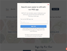 Tablet Screenshot of feelgoodpharmacyinc.com